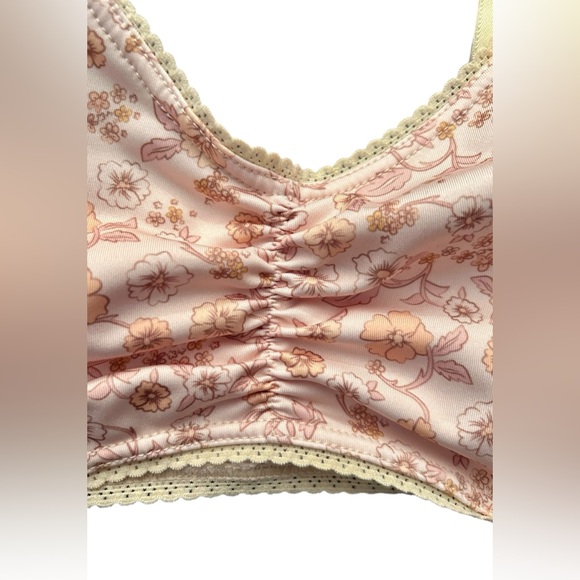 SPELL Mossy Floral Bralette In Lemonade (Yellow/Cream/Brown) Sz L ✨NWT✨ - Picture 6 of 11